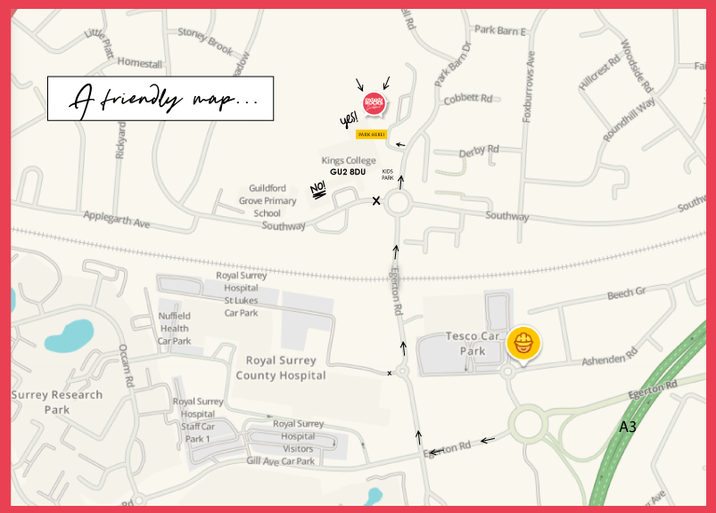 Guildford Car Parks Map