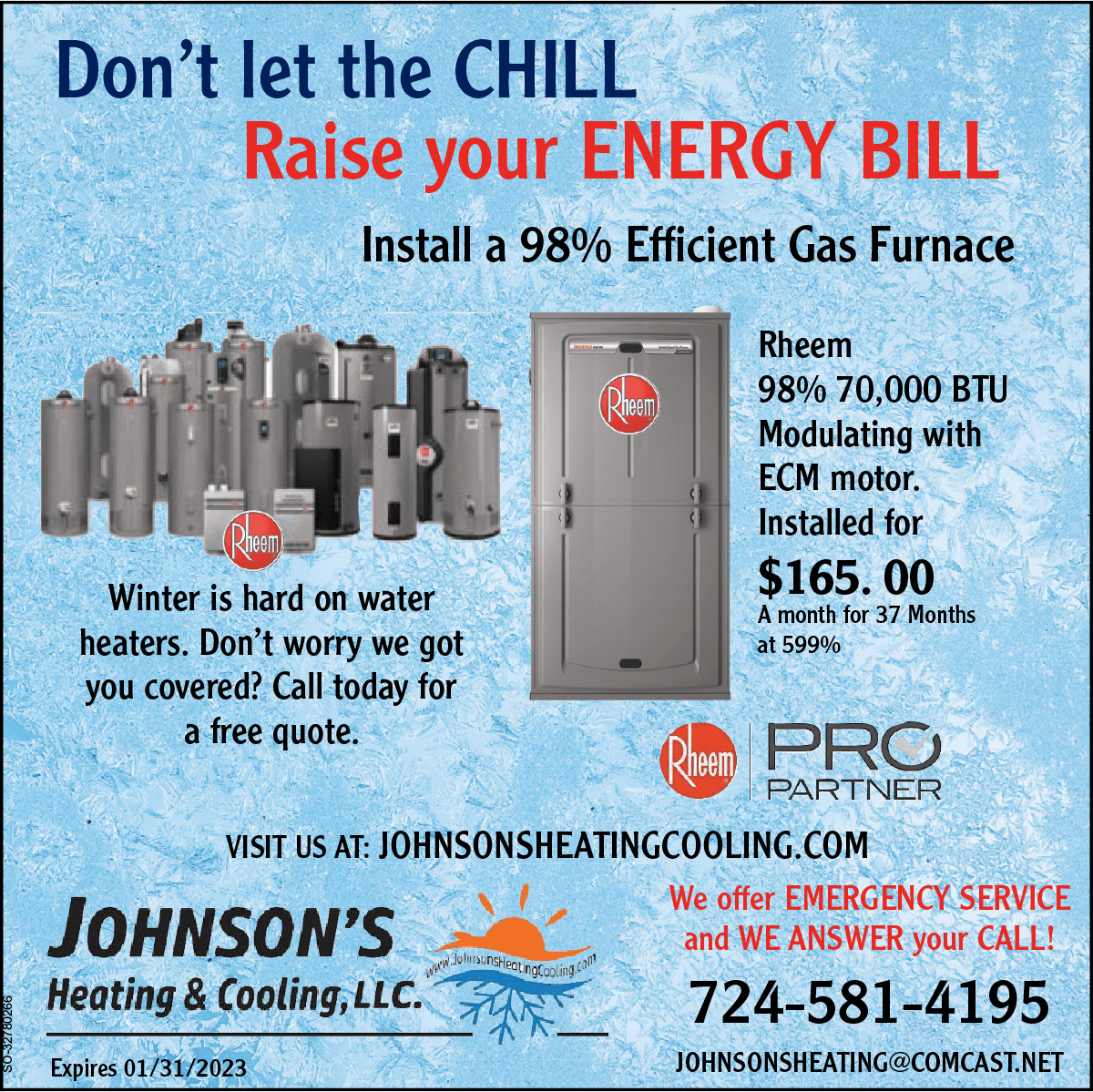 HVAC Services Beaver Falls, PA Johnson’s Heating & Cooling