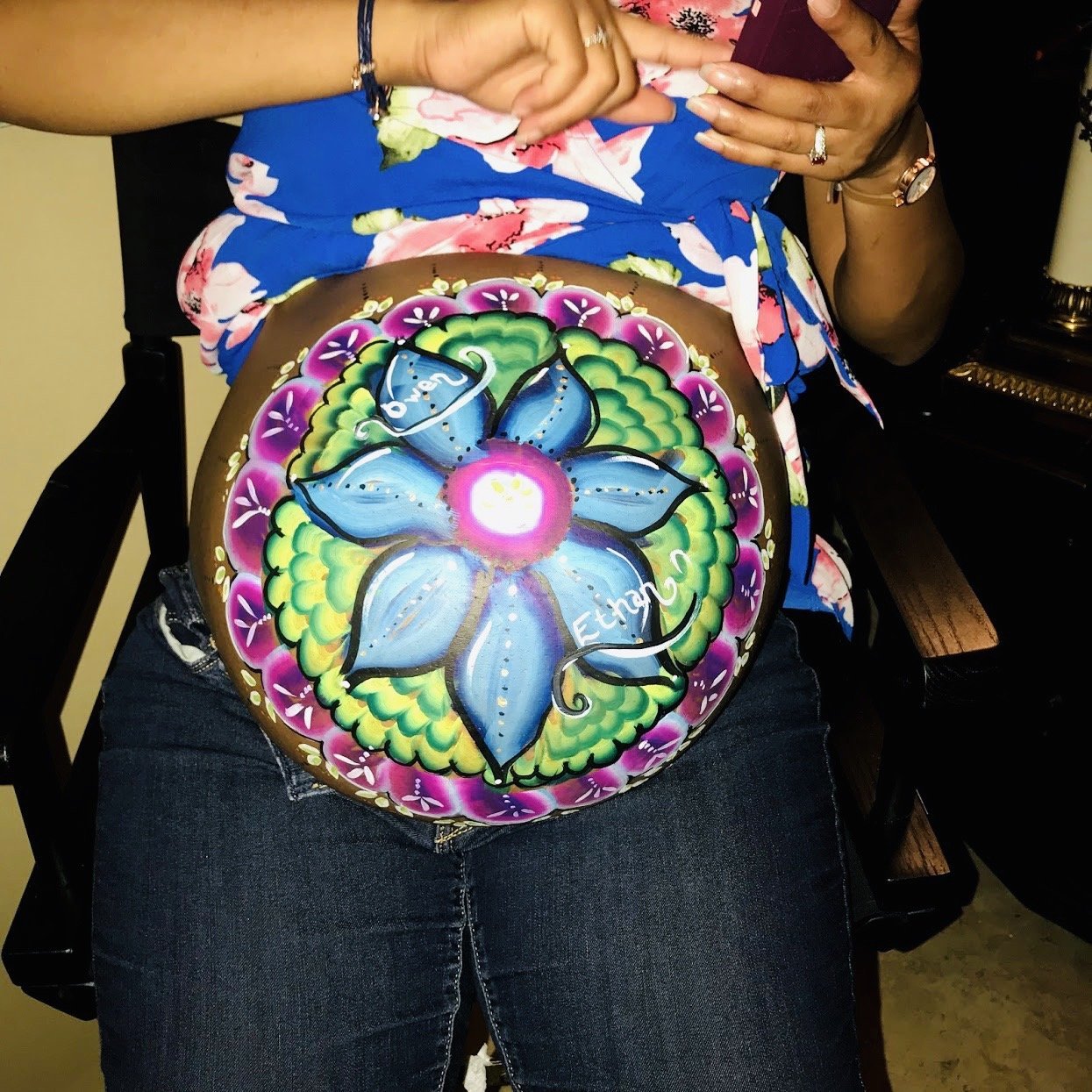 Maternity Belly Painting Photo Shoots