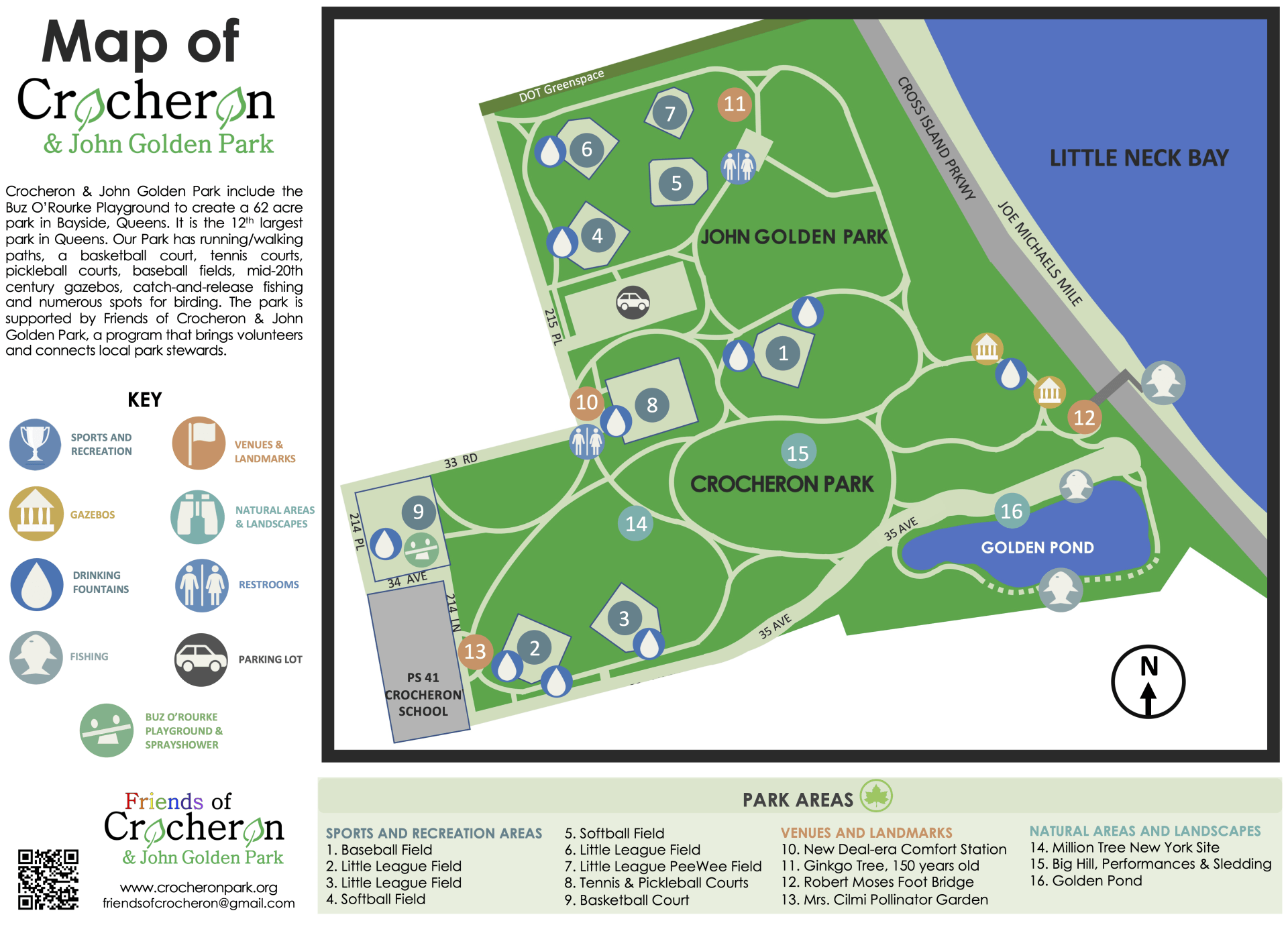 Historic Maps of Crocheron & John Golden Park