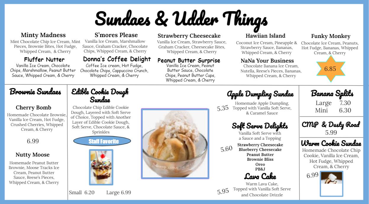 The Udder Bar Serving Premium Ice Cream