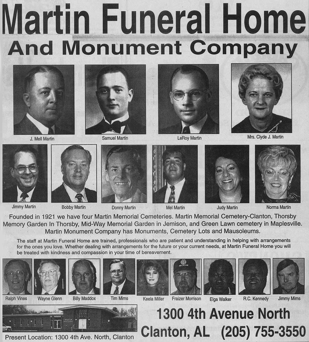 About Us Martin Funeral Home, Inc.