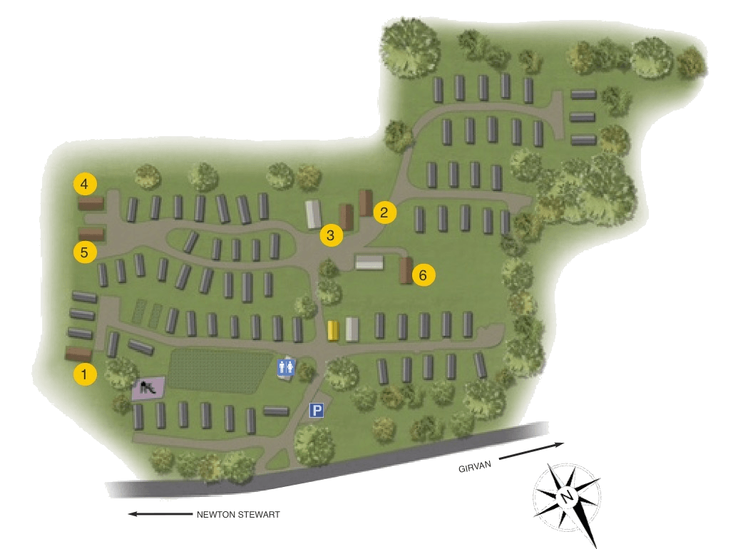 Facilities at Queensland Holiday Park Barrhill Ayrshire Scotland