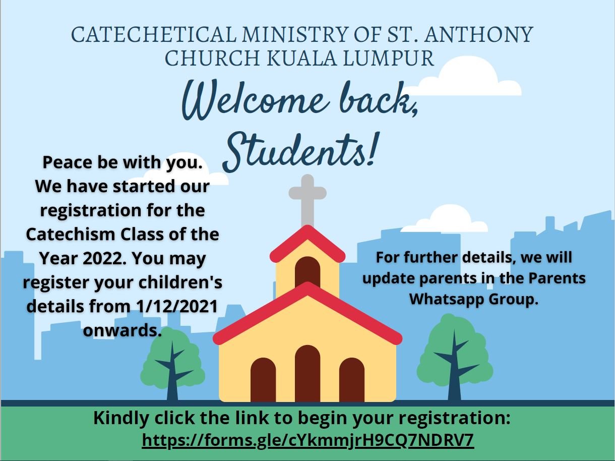Catechetical Ministry Of St.Anthony