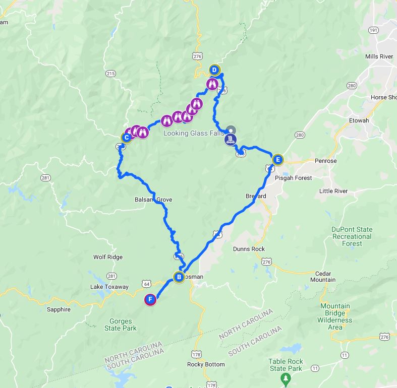 Scenic Drives near Pisgah National Forest