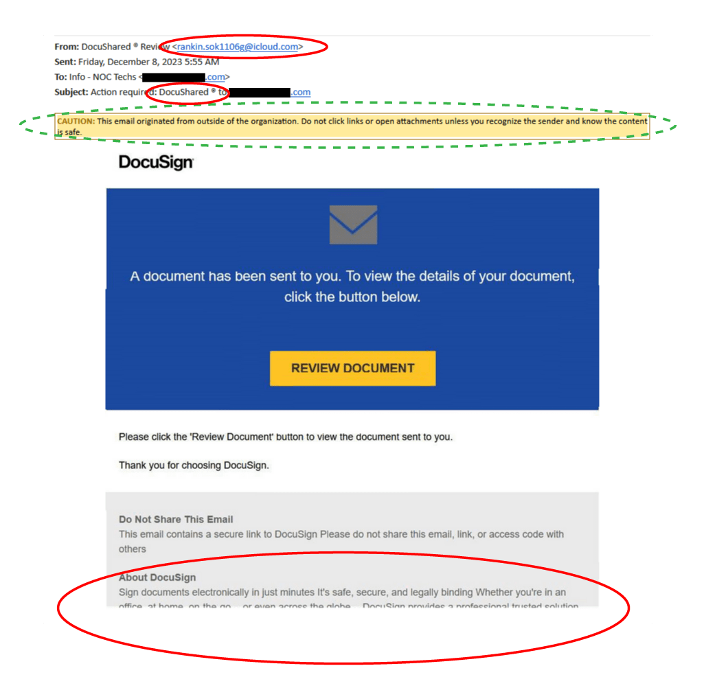 How to recognize and respond to the Docusign scam