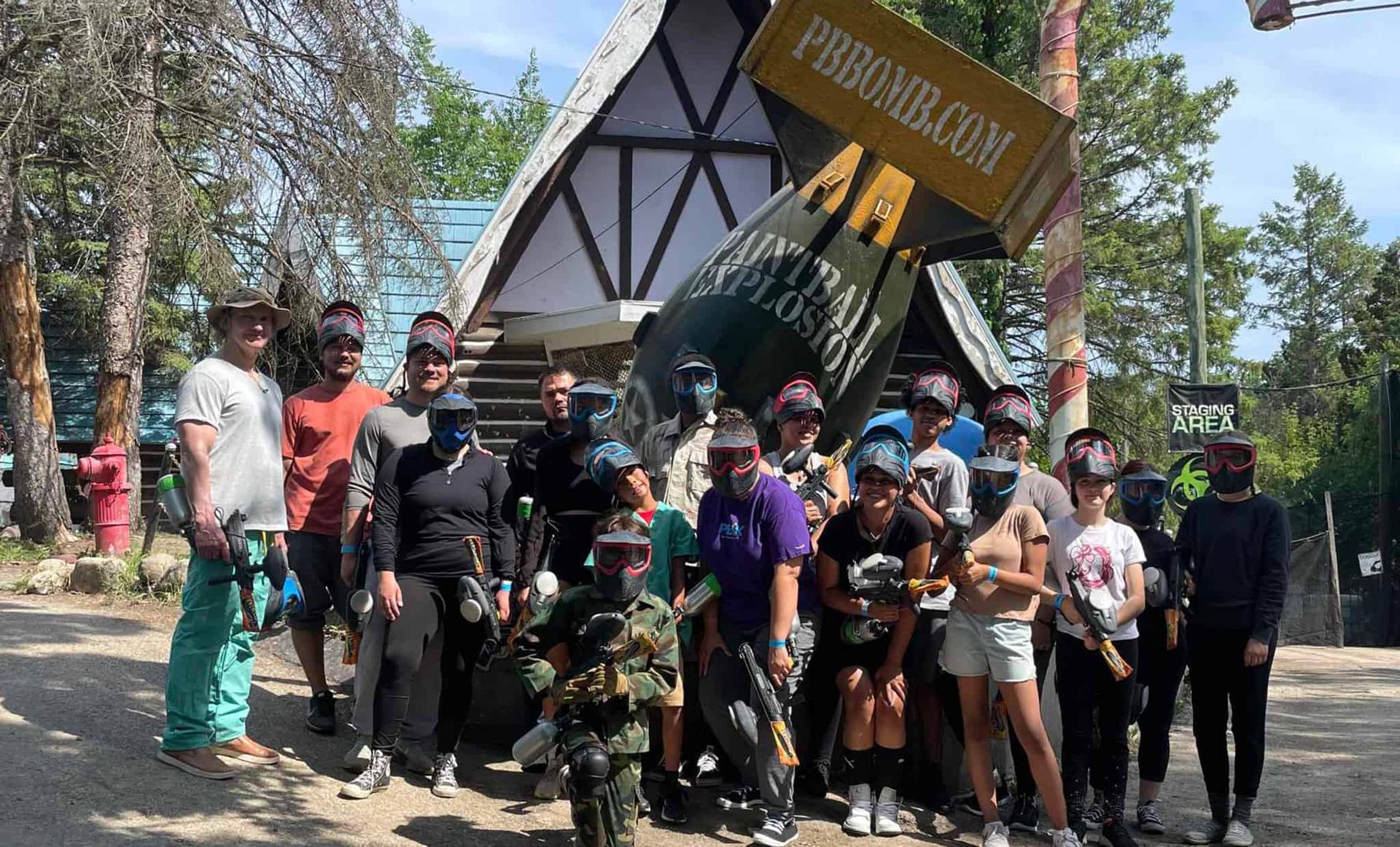 Private Parties Paintball Explosion