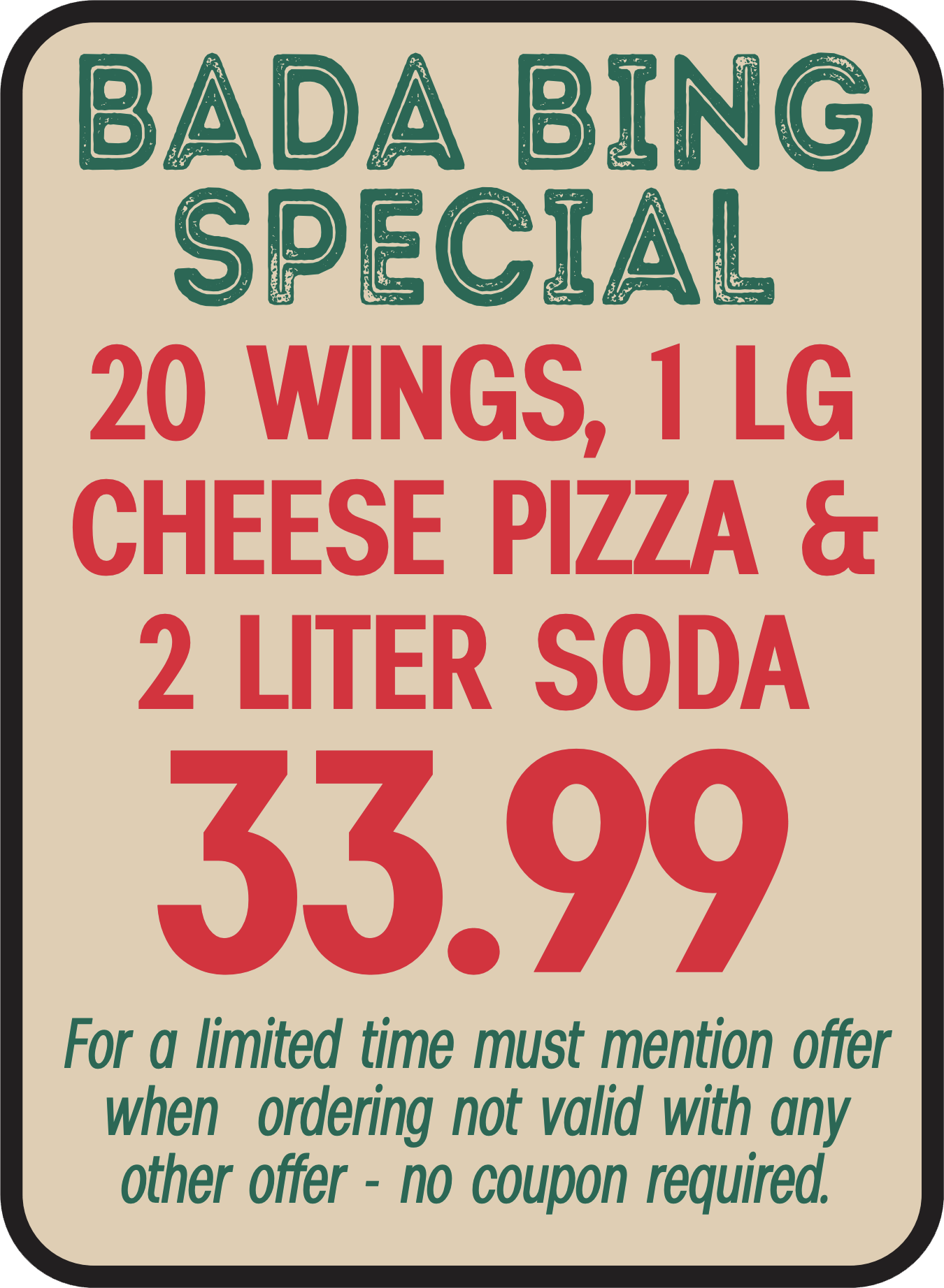 Big Tonys Pizza Coupons Call Now Or Order Online