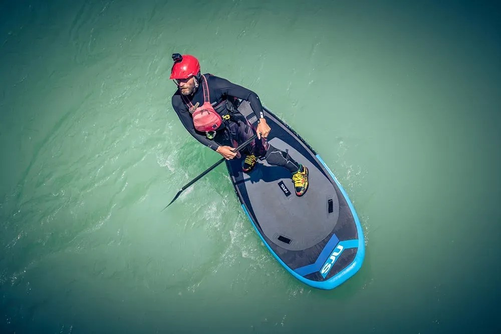 Action mit dem SUP Wildwasser StandupPaddle lernen