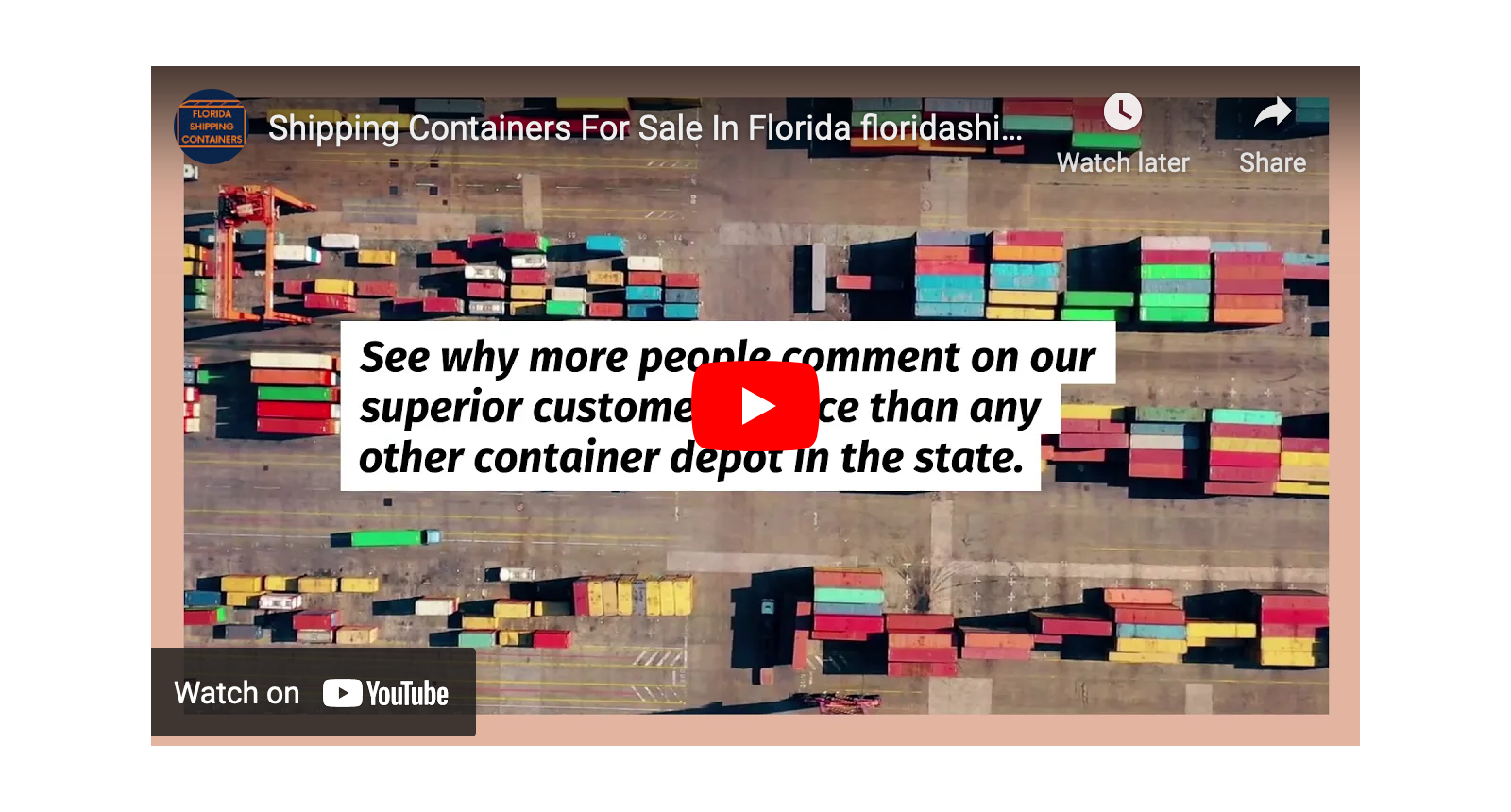 Shipping Containers For Sale in Florida New & Used FREE Quotes