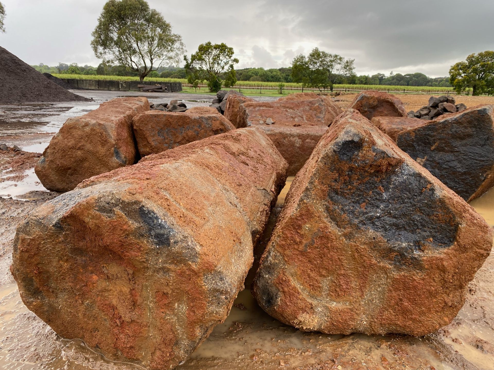 Boulders in Mullumbimby Wards Landscape Supplies