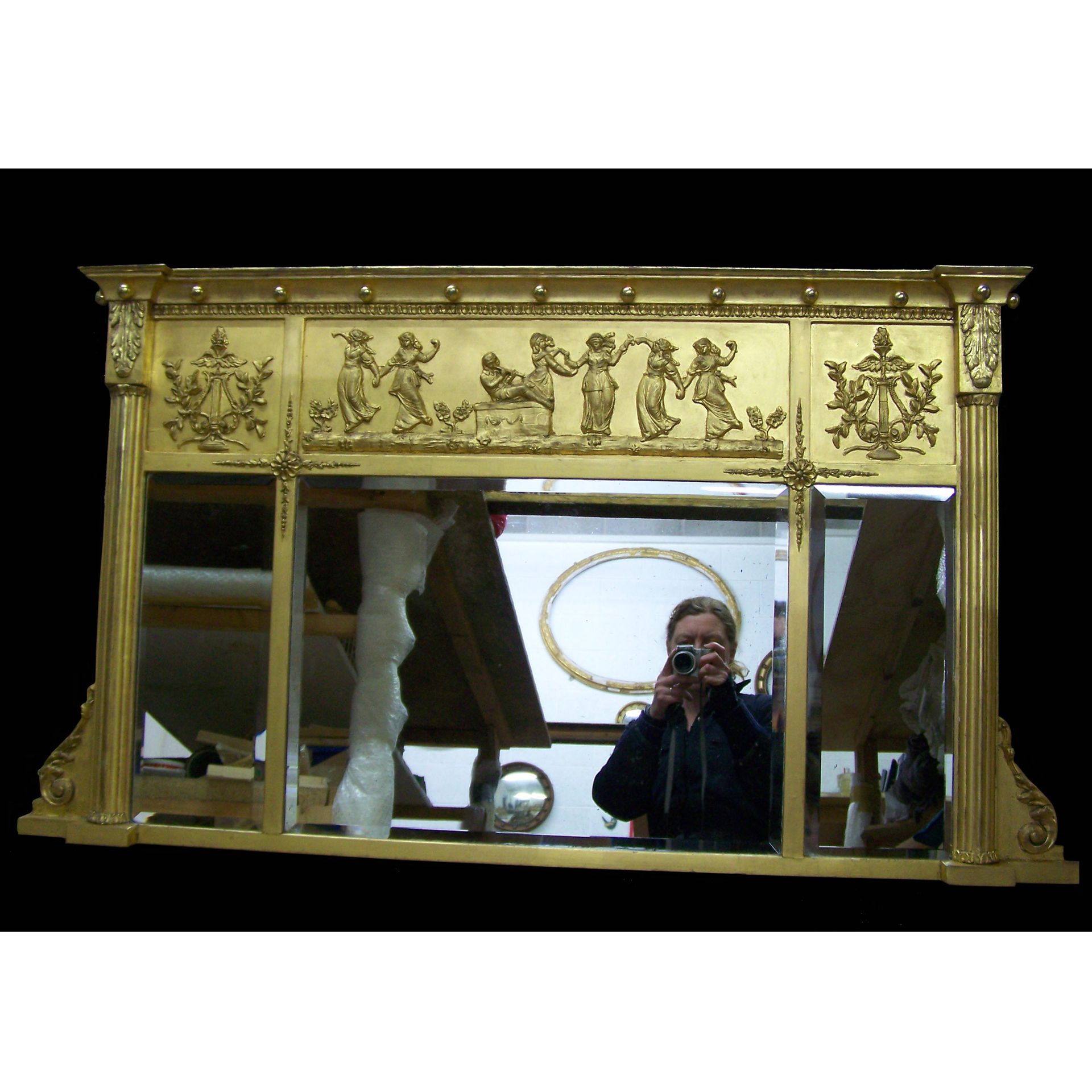 Antique Mirror frame restoration, repair and gilding