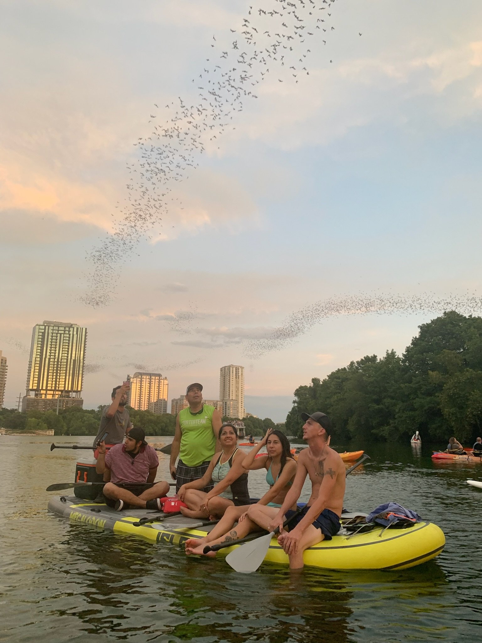 Downtown Sunset Kayak Tour Austin Boats and Bats