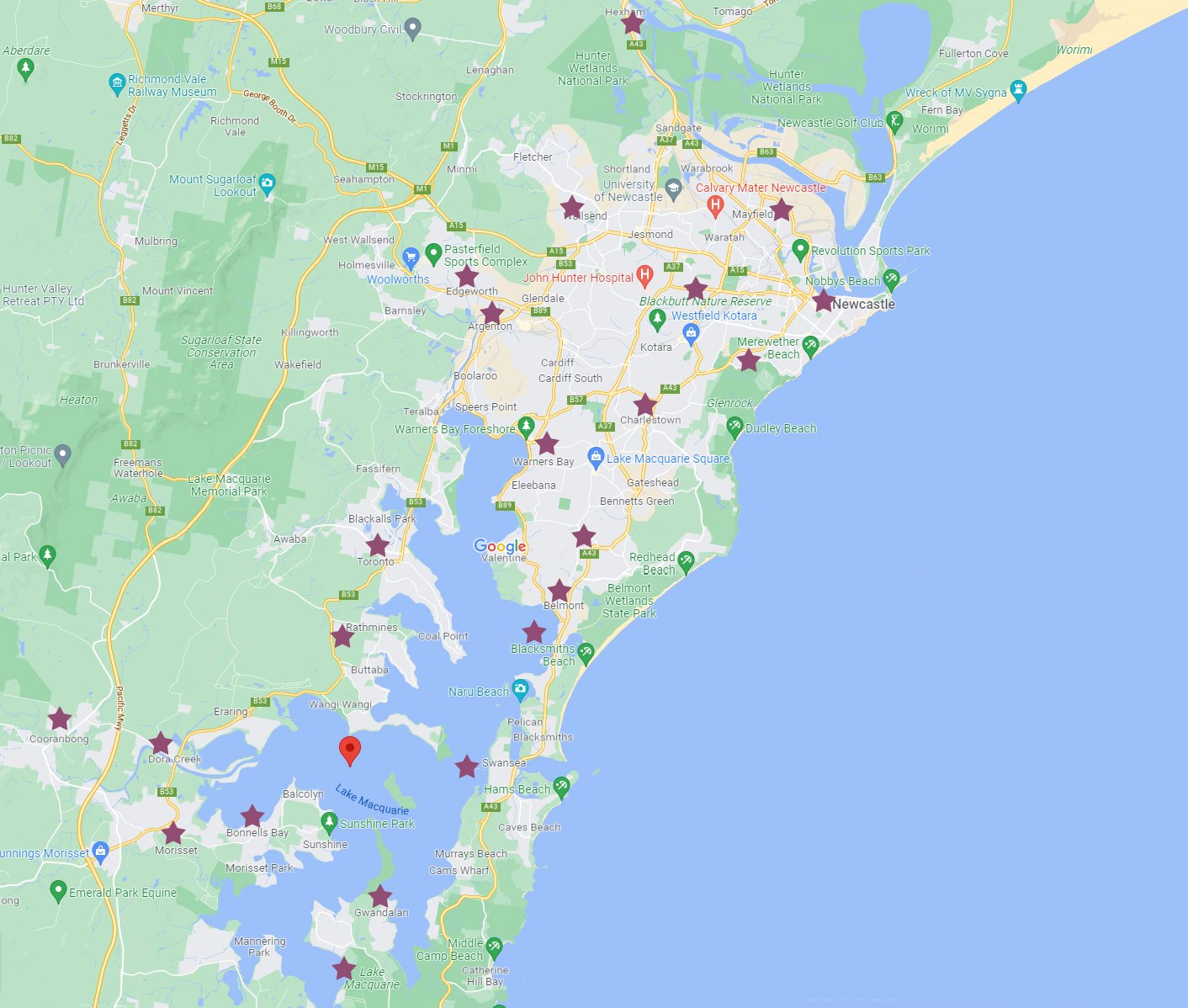 Locations Lake Macquarie Tuition