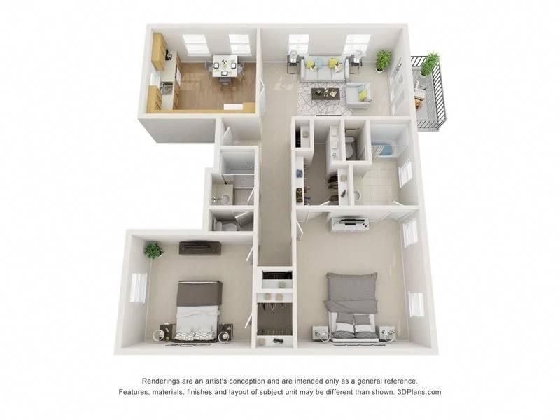 Studio, 1, 2, 3, & 4BR Apartments in Merriam, KS Layouts