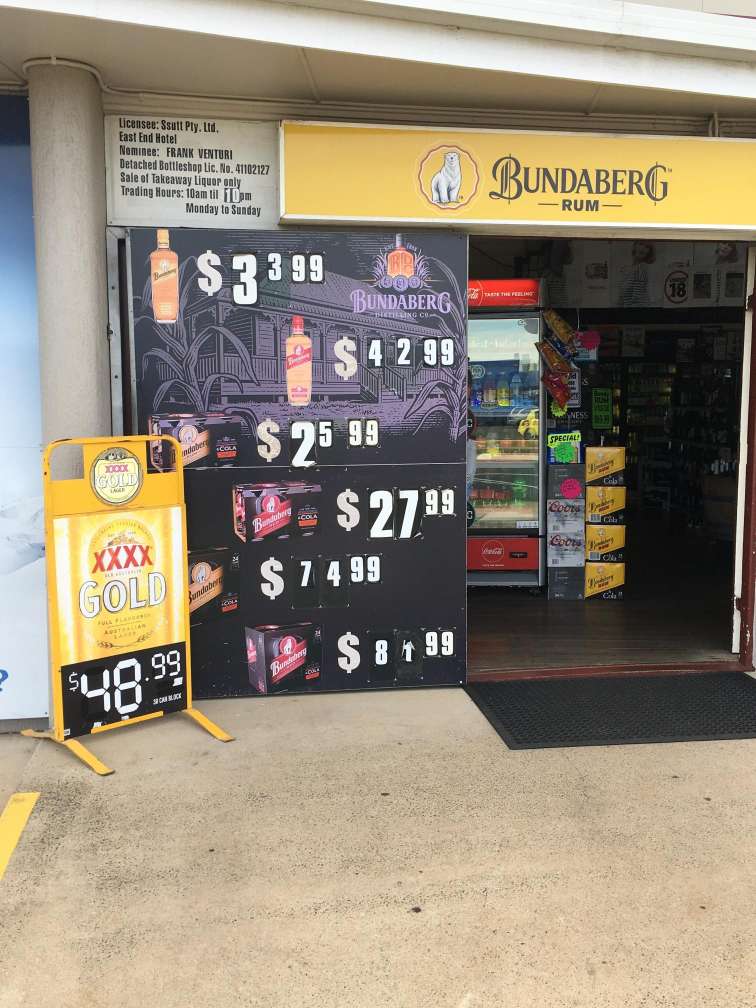 Bottle Shop Bundaberg East East End Hotel DriveThru