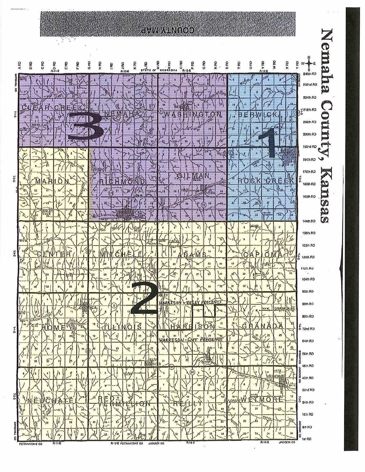 Nemaha County, Kansas County Maps