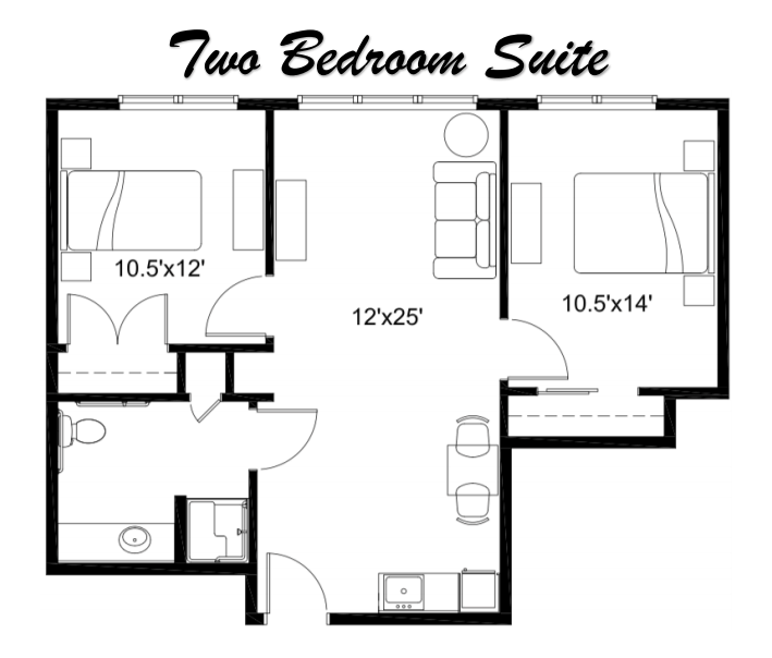 2 Bedroom Suite