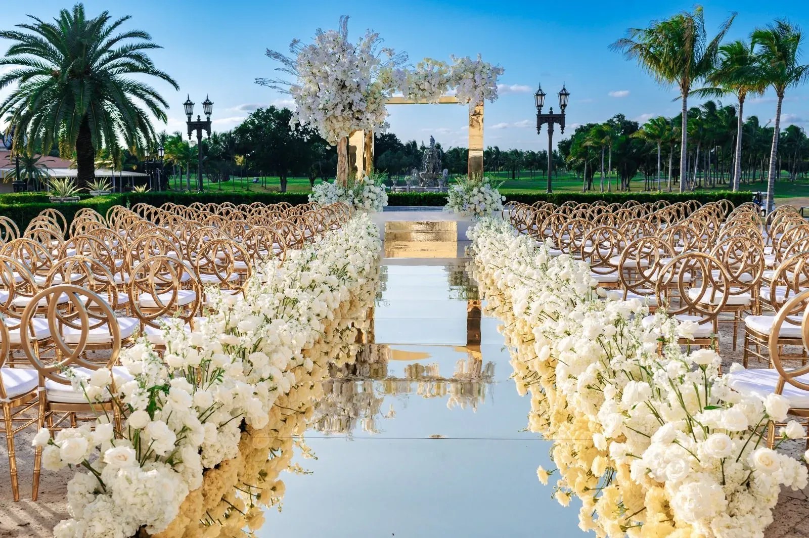 Using An Aisle Runner Can Save Your Outdoor Wedding Ceremony