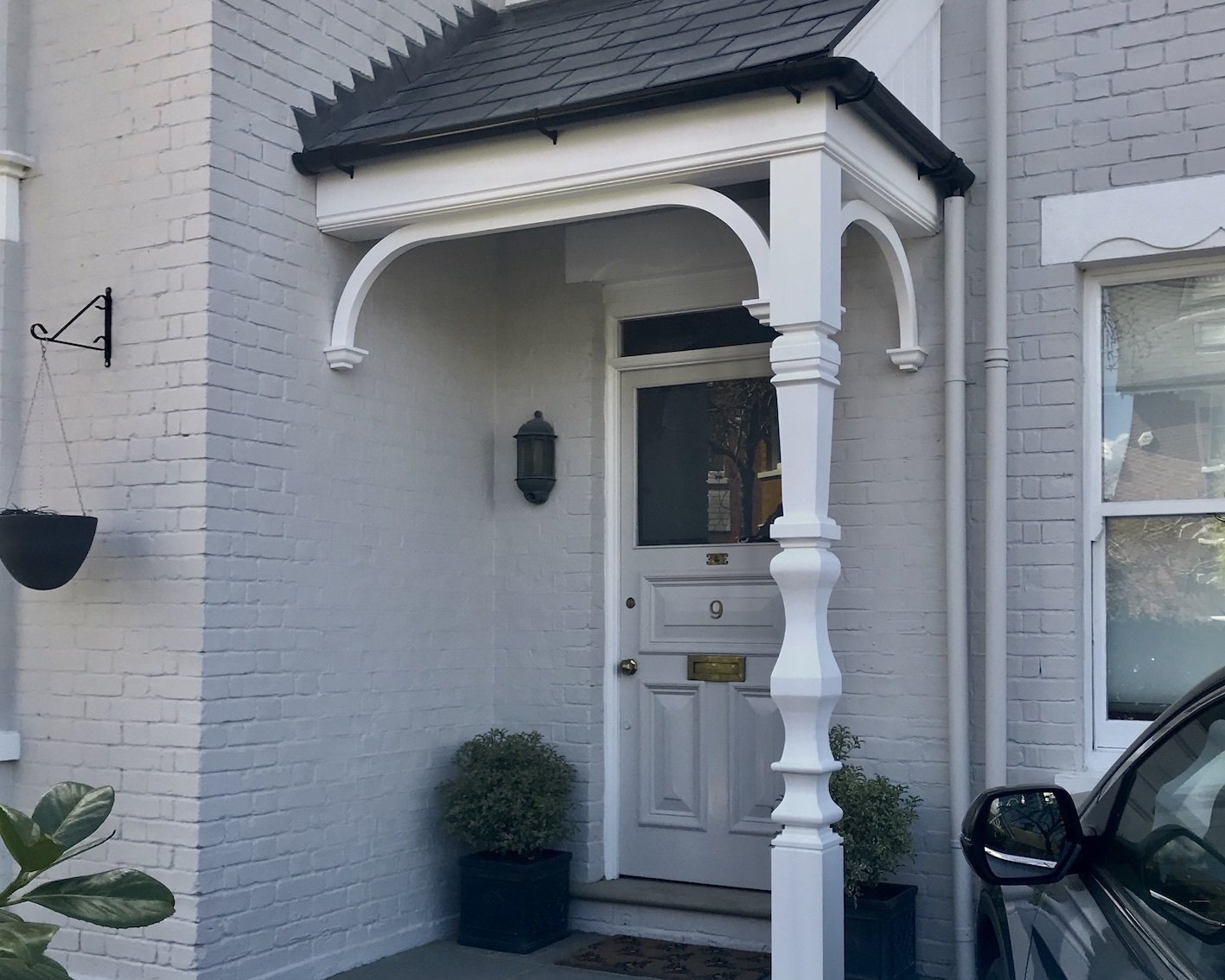 Camden wooden porch kit for corner doors