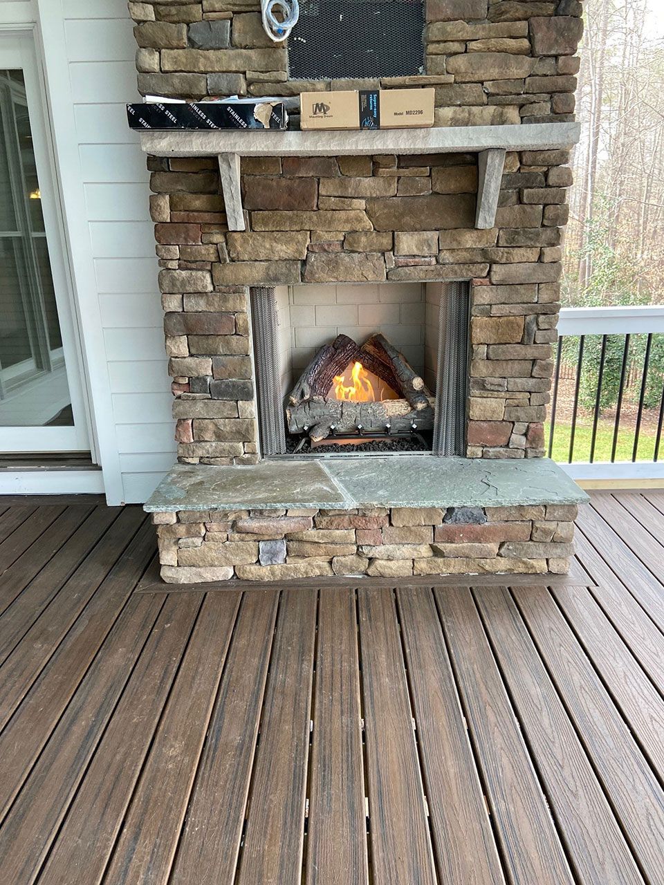 Outdoor Fireplaces and Firepits Raleigh & Apex, NC Brookscapes LLC