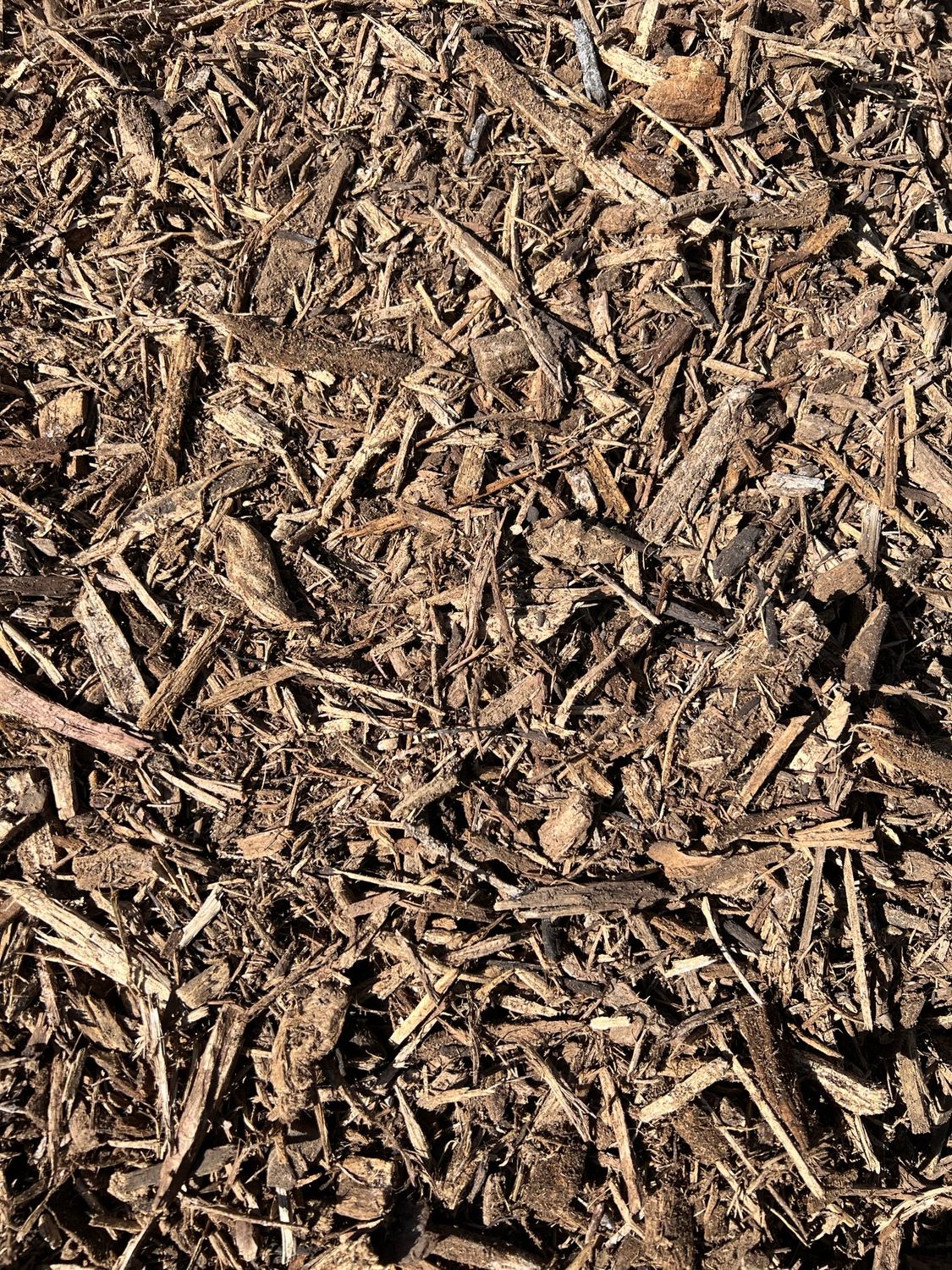 Omaha Dark Brown Mulch Landscaping Wood Chips Garden Mulch
