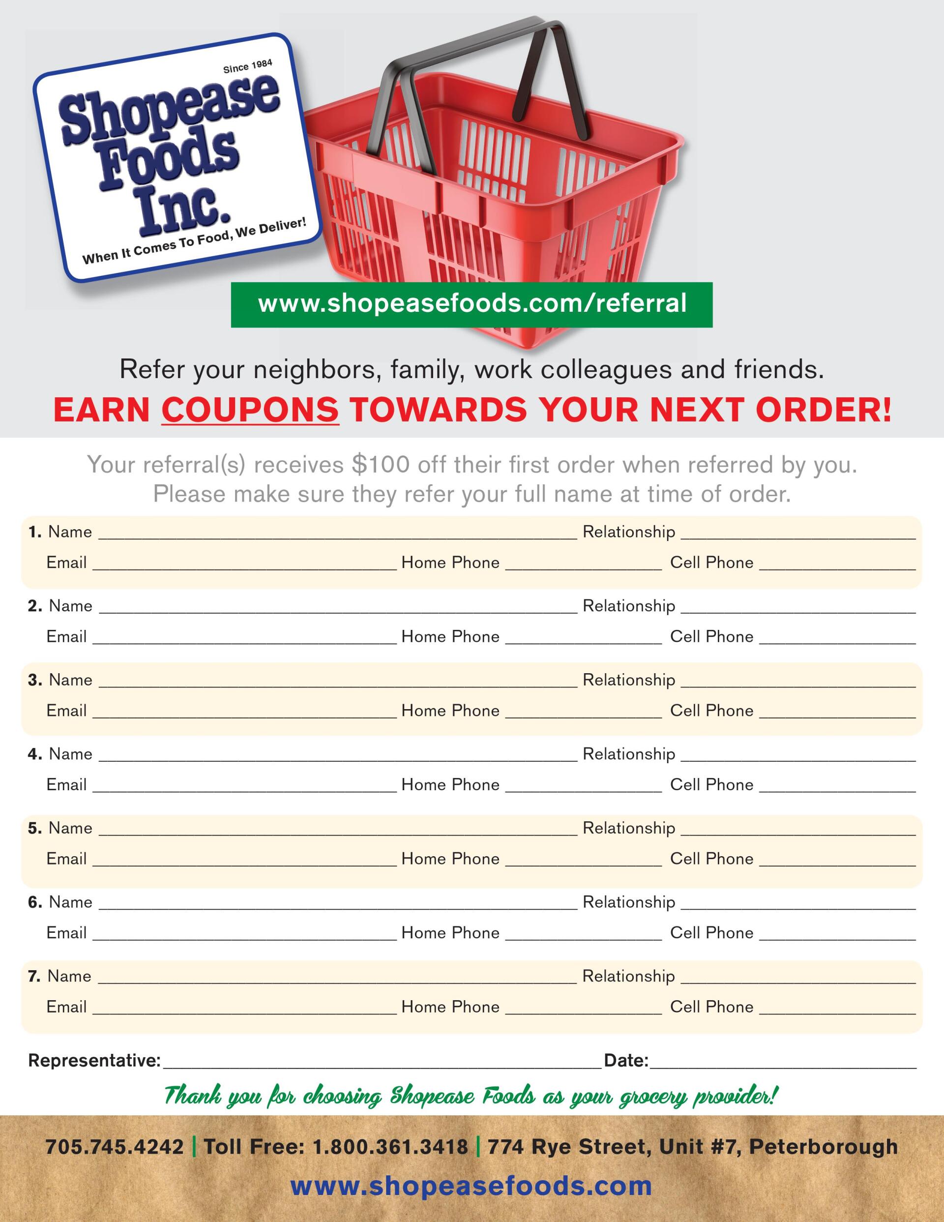 Healthy Meal Delivery Ontario Shopease Foods Inc