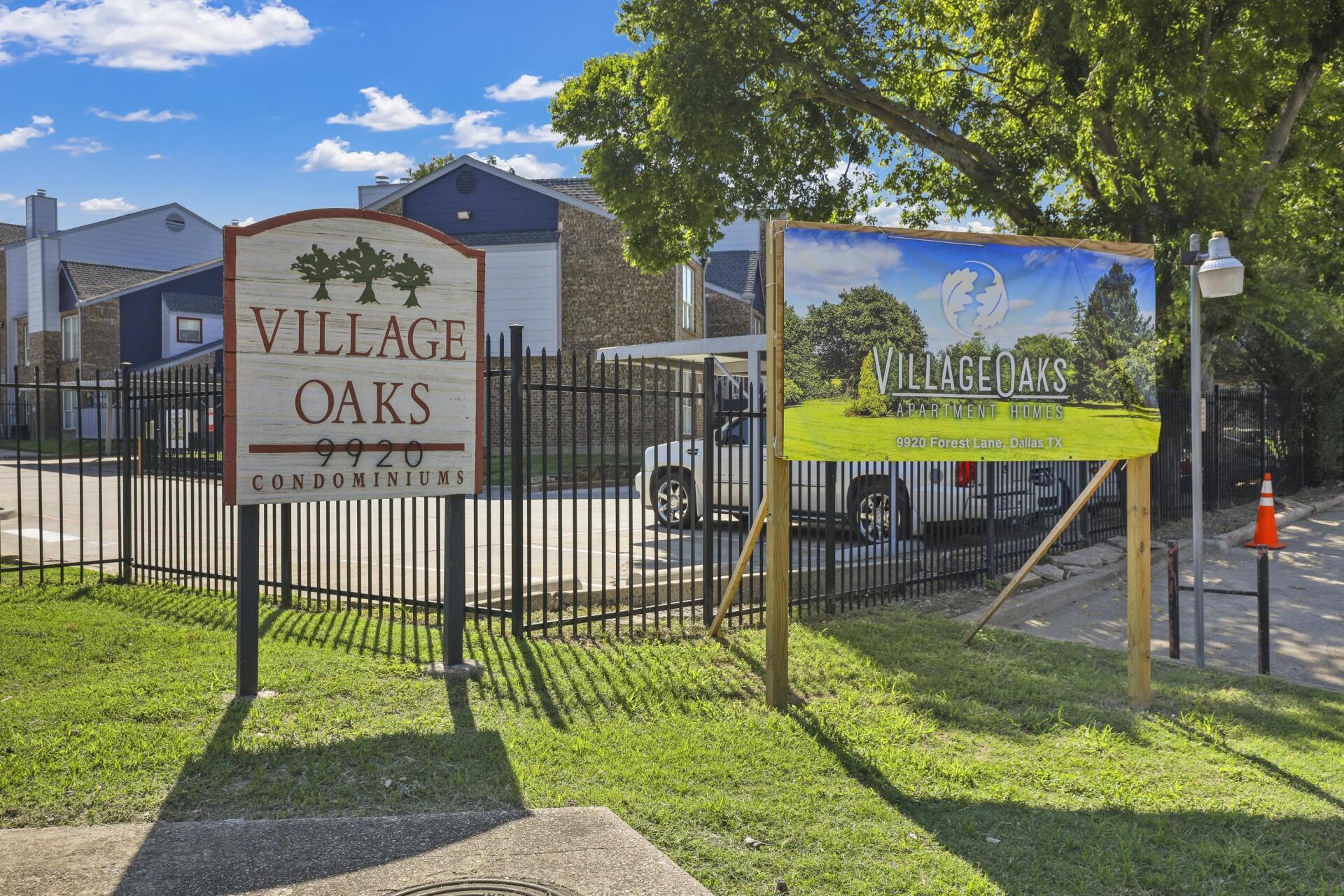 Dallas Village Oaks Apartments One and Two Bedroom
