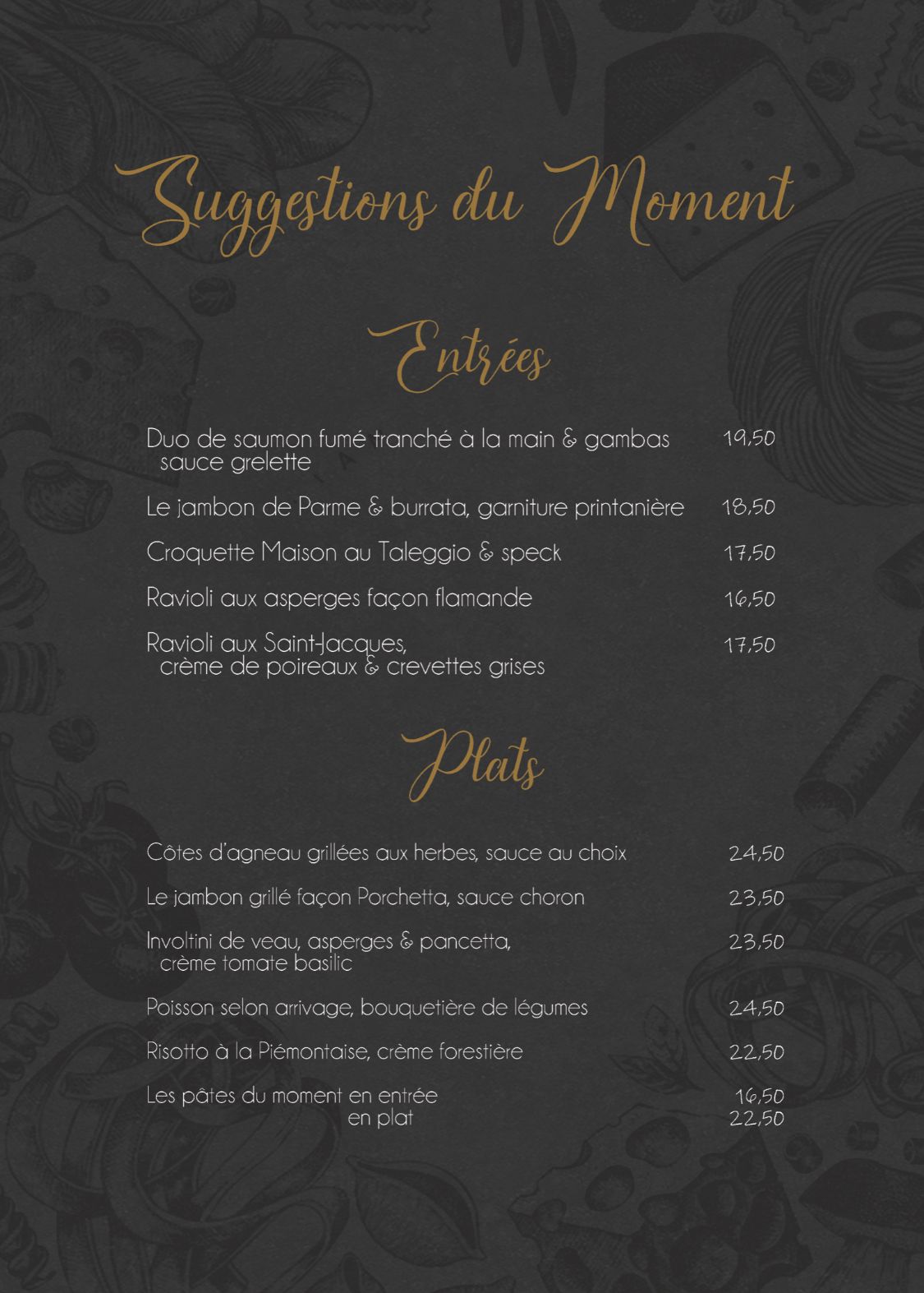 Les menus