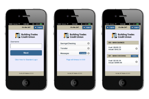 Custom It's Me 247 Mobile Theme Building Trades Credit Union CU