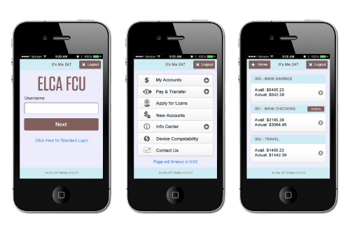 Custom It's Me 247 Mobile Theme ELCA Federal Credit Union CU