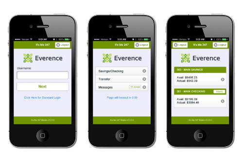 Custom It's Me 247 Mobile Theme Everence Federal Credit Union CU