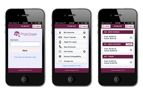 Custom It's Me 247 Mobile Theme Bitterroot Community Federal Credit