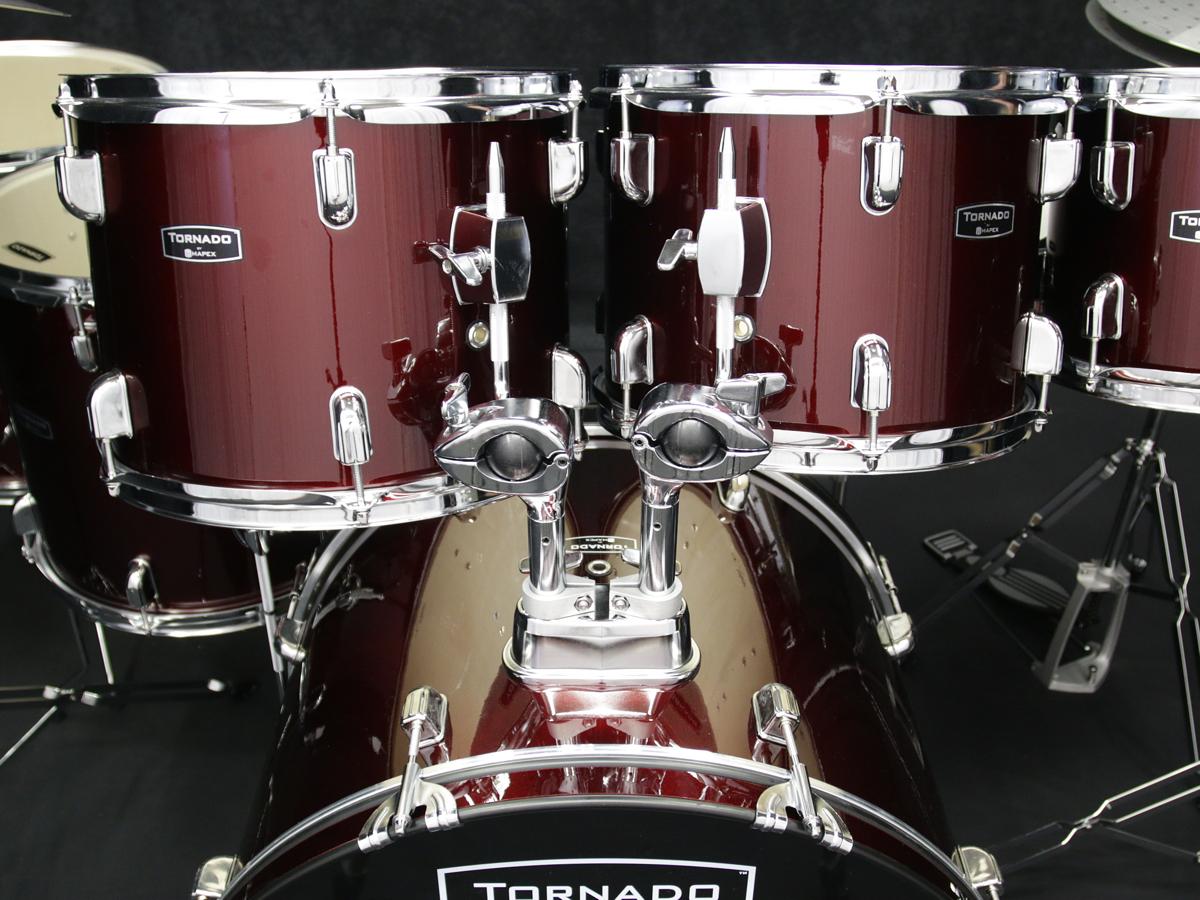 Shop and Buy Mapex Tornado 7Piece 22" Fusion Burgundy Drum Kit on Irukka