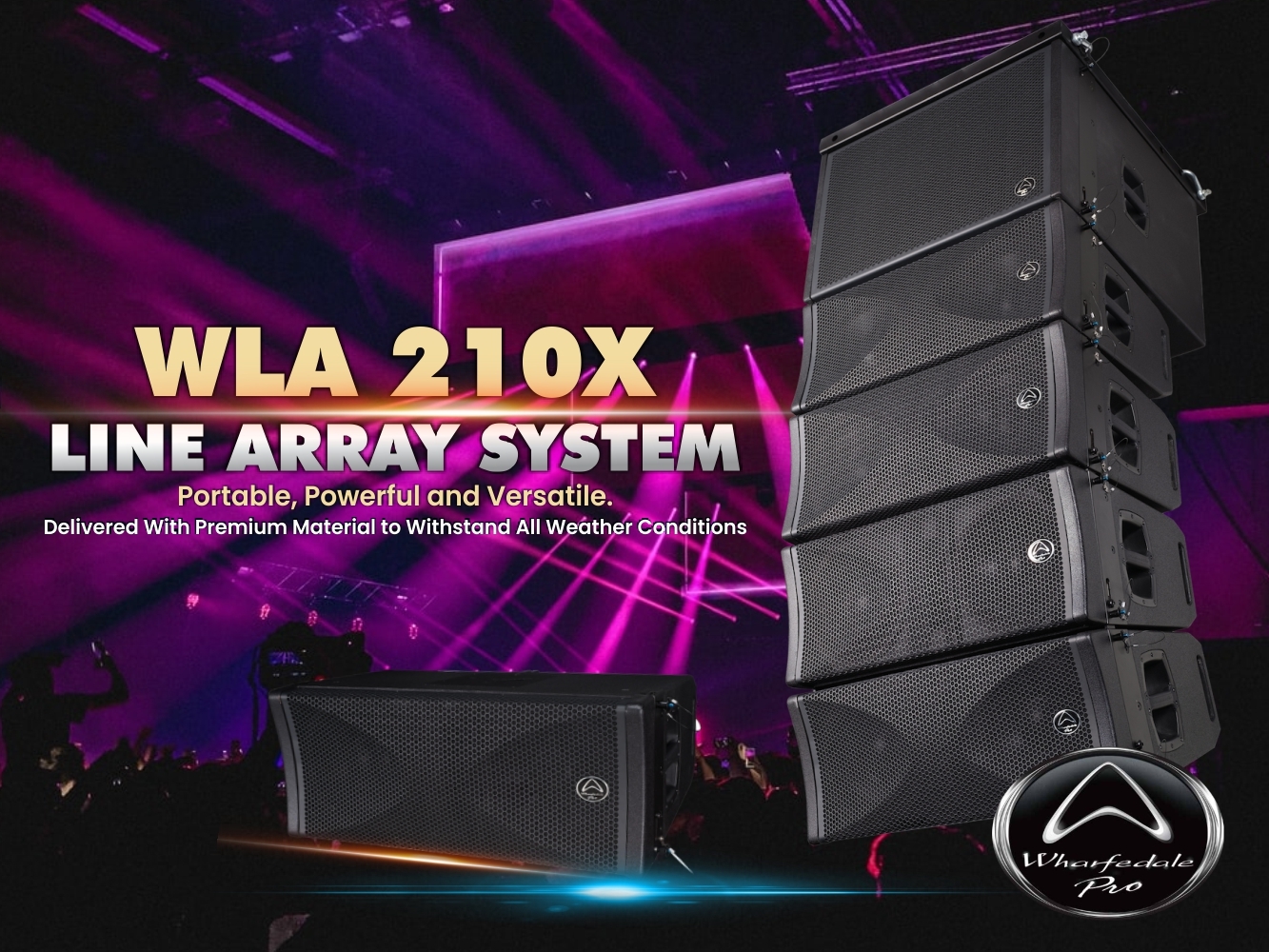 The Portable, Powerful and Versatile WLA 210X Passive Line Array Systems