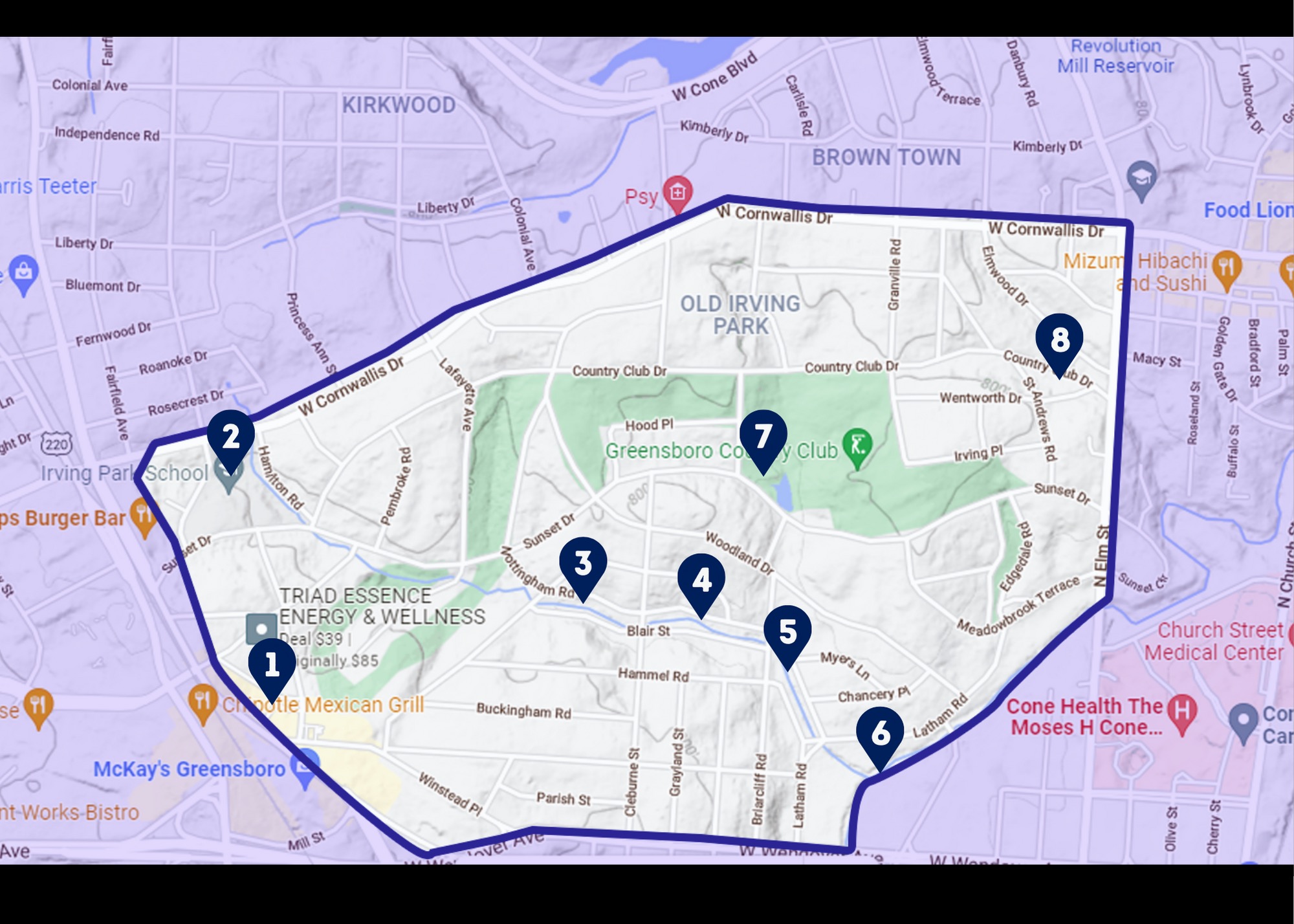 Old Irving Park Greensboro NC Homes For Sale Irving Park Real Estate