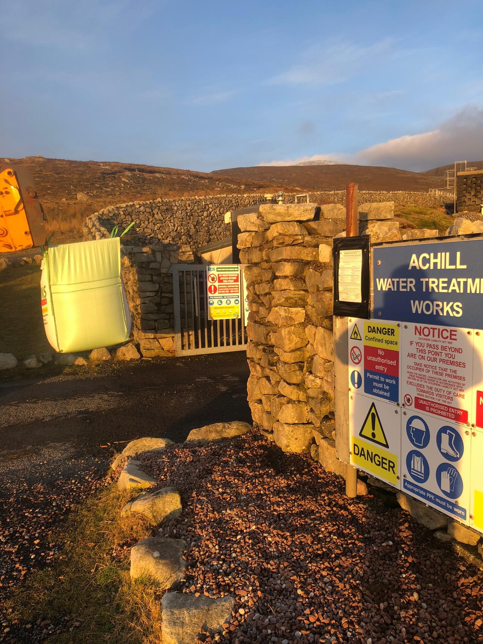 Filtration Media delivery to Achill Water Treatment Plant Irwin