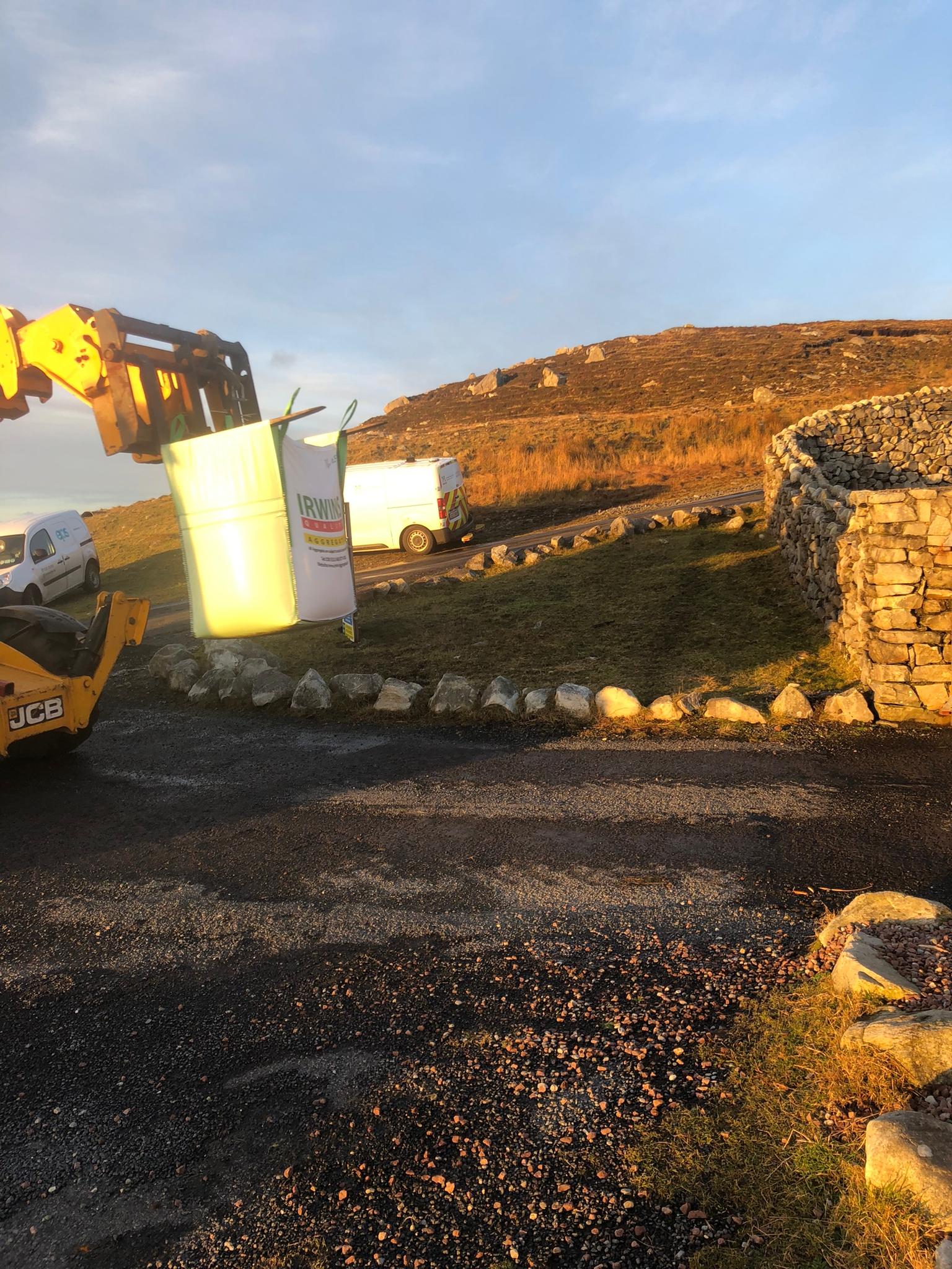 Filtration Media delivery to Achill Water Treatment Plant Irwin