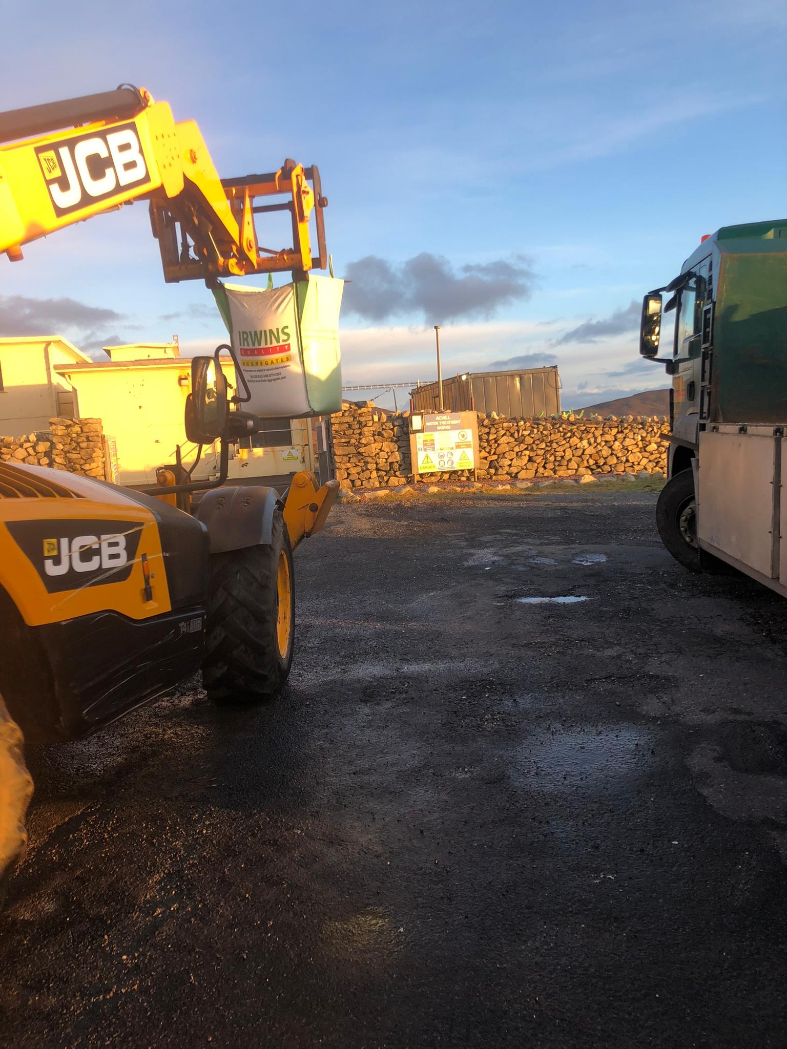 Filtration Media delivery to Achill Water Treatment Plant Irwin