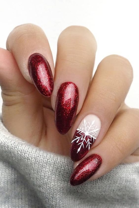 Hottest Red Christmas Nails Ideas 2021 • stylish f9