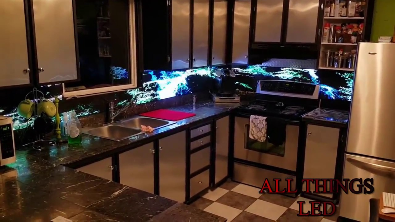 Amazing LED backsplash tiles