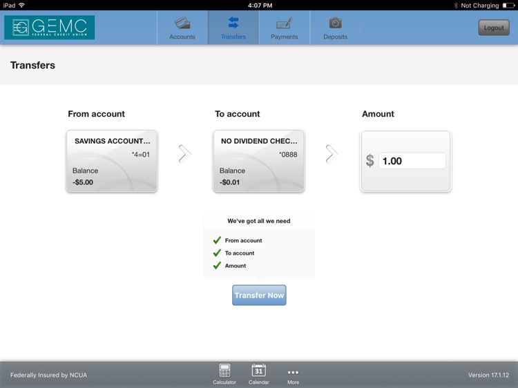 GEMC FCU for iPad by GEMC Federal Credit Union