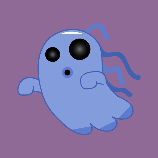 Blue Ghost Emoji & Stickers by Duong Ngo