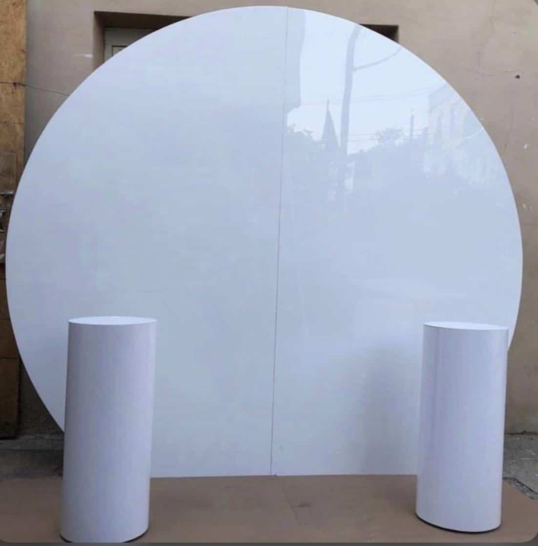 Acrylic White Backdrops Isaac's Luxe Rentals LLC