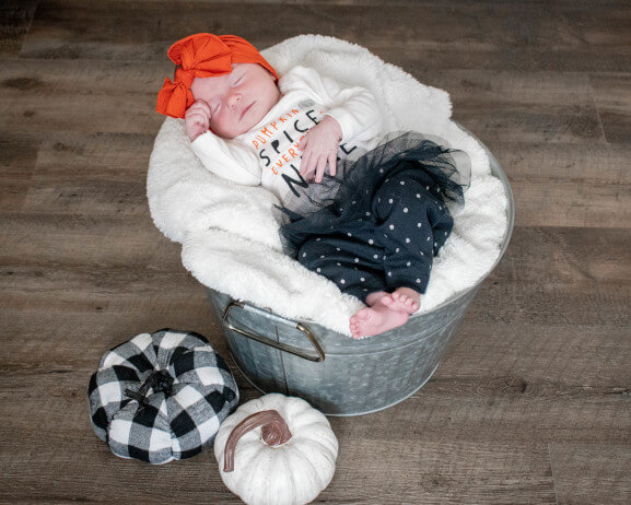 Baby in Basket