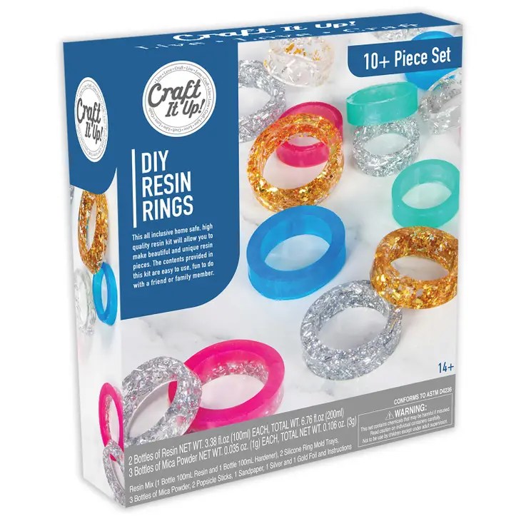 DIY Resin Rings by Craft it Up 10+ Piece Beginners Kit