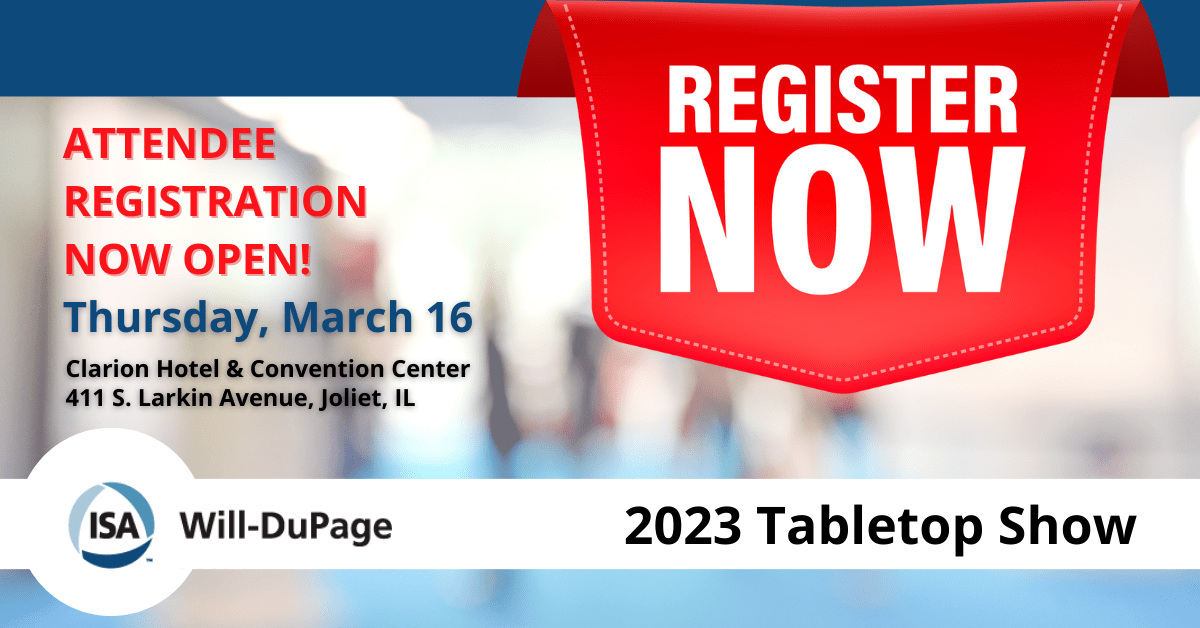 2023 Tabletop Show ISA WillDuPage Section