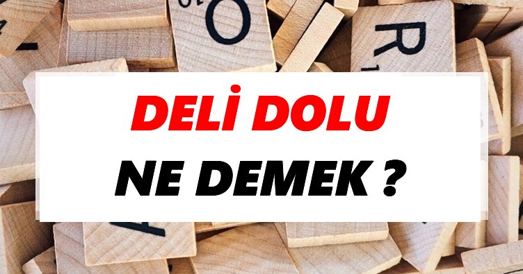 Deli dolu Ne Demek? TDK’ya Göre Deli dolu Sözlük Anlamı Nedir? Tdk