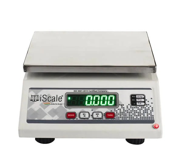 iScale 15Kg capacity Digital Silver Weighing Machine accuracy 500