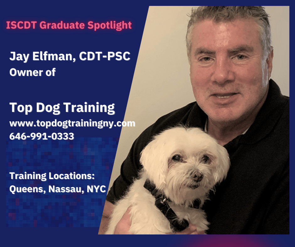 ISCDT Spotlight Graduate Jay Elfman Online Dog Trainer School